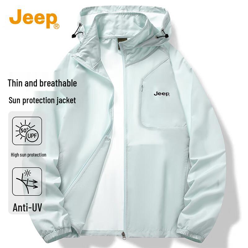 JEEP Men s UPF50+ Mugwort Mosquito Repellent Sun Protection Jacket L