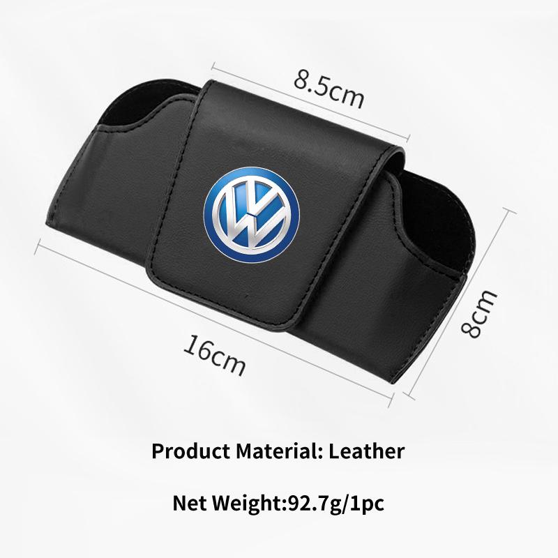 Car Leather Portable Glasses Bag Sunglasses Auto Interior Accessories For Volkswagen VW Golf 4 6 7 GTI Tiguan Passat B5 B6 B7 CC Zk2