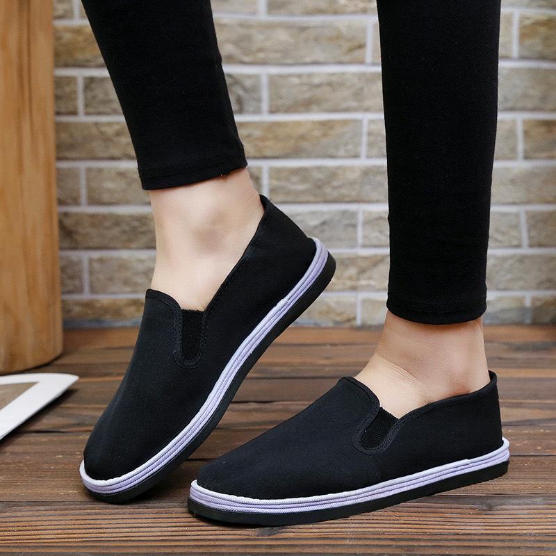 

Old Beijing big cotton shoes, warm in winter, breathable soft sole, wear-resistant men s and women s cotton shoes, one pedal men s shoes 38