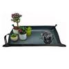 Thickened Faux Leather Plant Repotting Mat for Indoor Plants Foldable Transplanting Mat Mess Control Waterproof Gardening