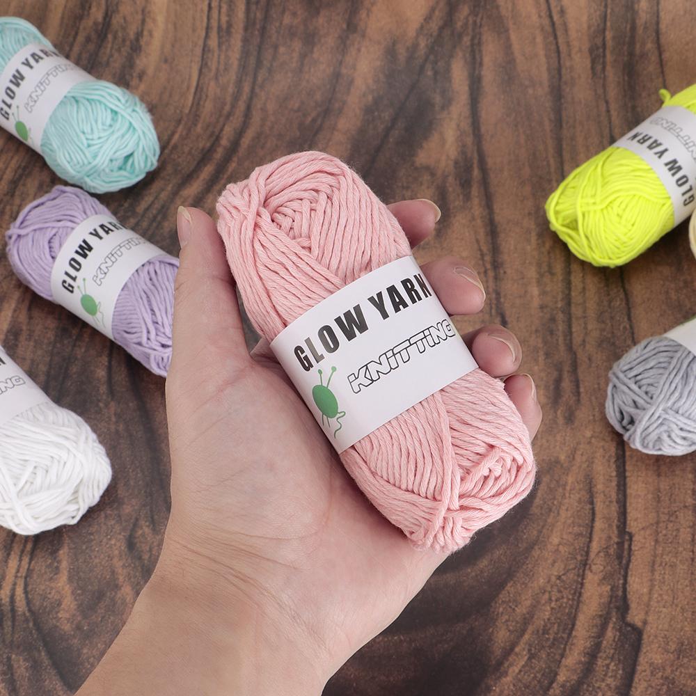 1pc Creative Functional Yarn Glow In The Dark Yarn, Polyester Luminous Chunky Weaving Yarn, DIY Handcraft Knitting Crochet Yarn
