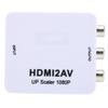 HD Multimedia Interface To AV Converter Adapter for RCA Splitter Switcher 1080P for TVsWhite Tagged 1080P