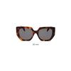 Celine Occhiali da sole unisex con motivo laterale decorativo di forma irregolare Marrone CL40239F53A