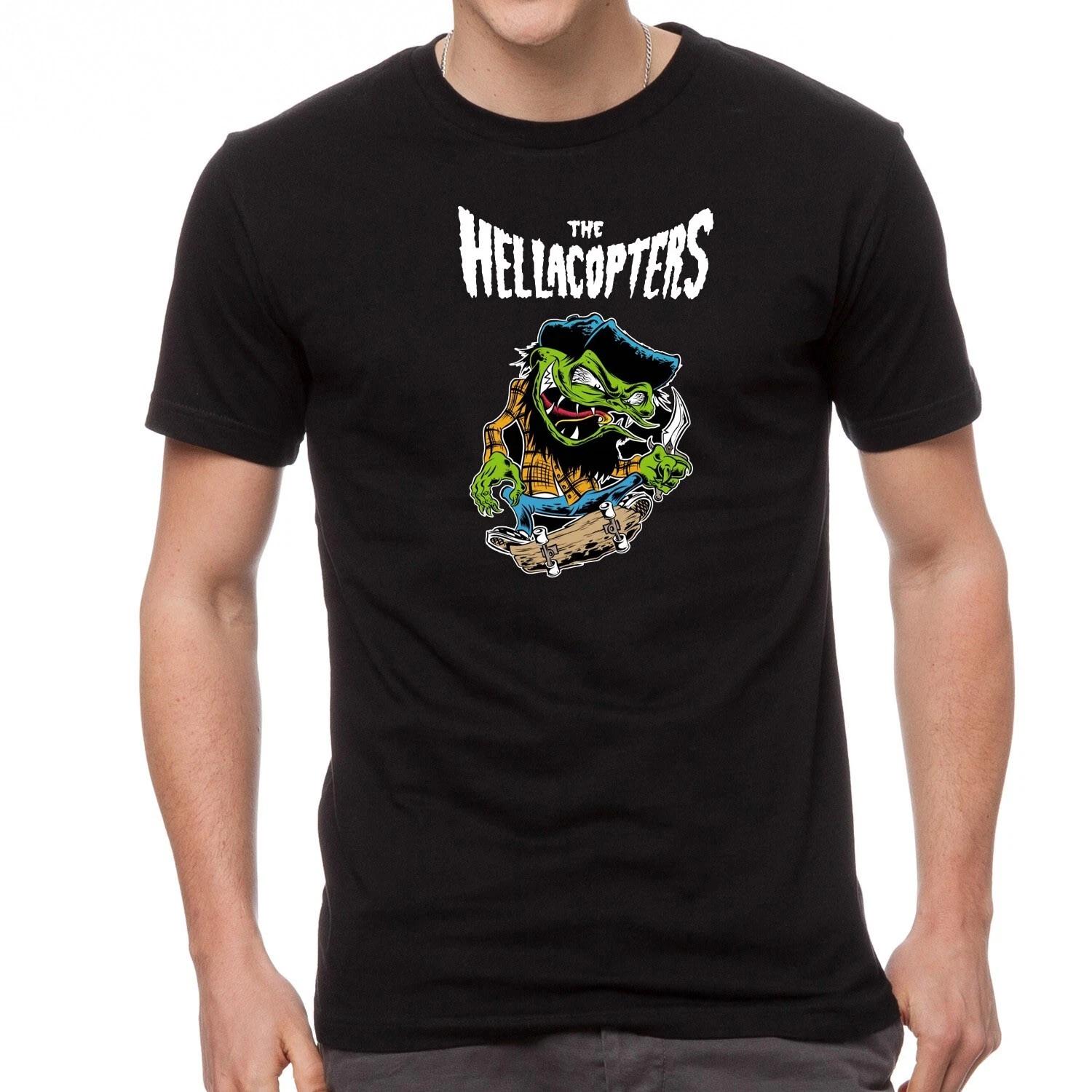 The Hellacopters Music Rock Logo BLACK T-Shirt - 596- S