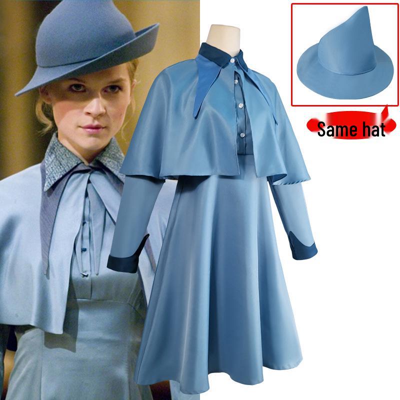 Harry Potter Fleur Delacour Beauxbatons Cosplay Costume Set
