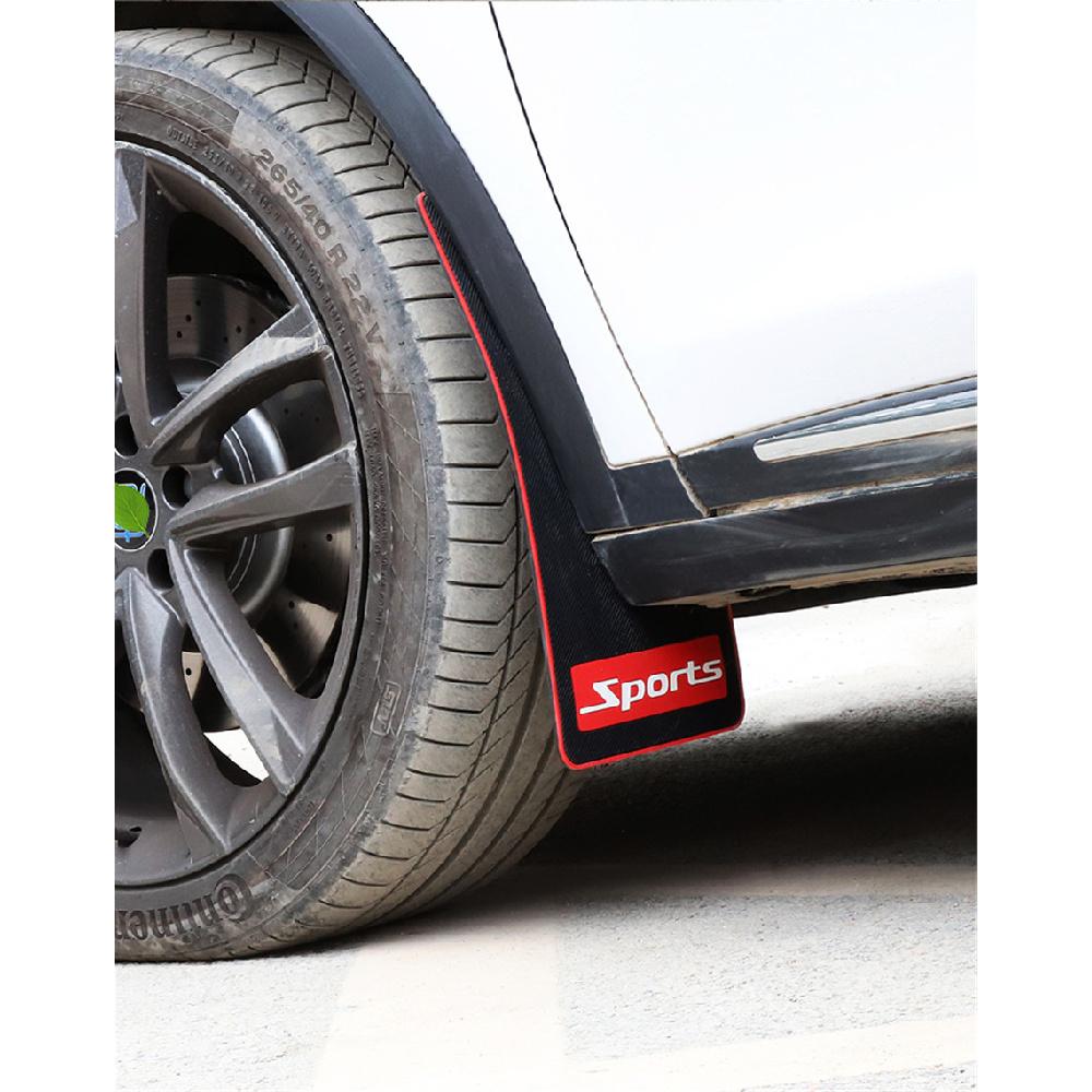 4 Pezzi Parafango Parafanghi Copri Parafango in Gomma Nera per Auto Anti-Collisione 43.5X23X5Cm