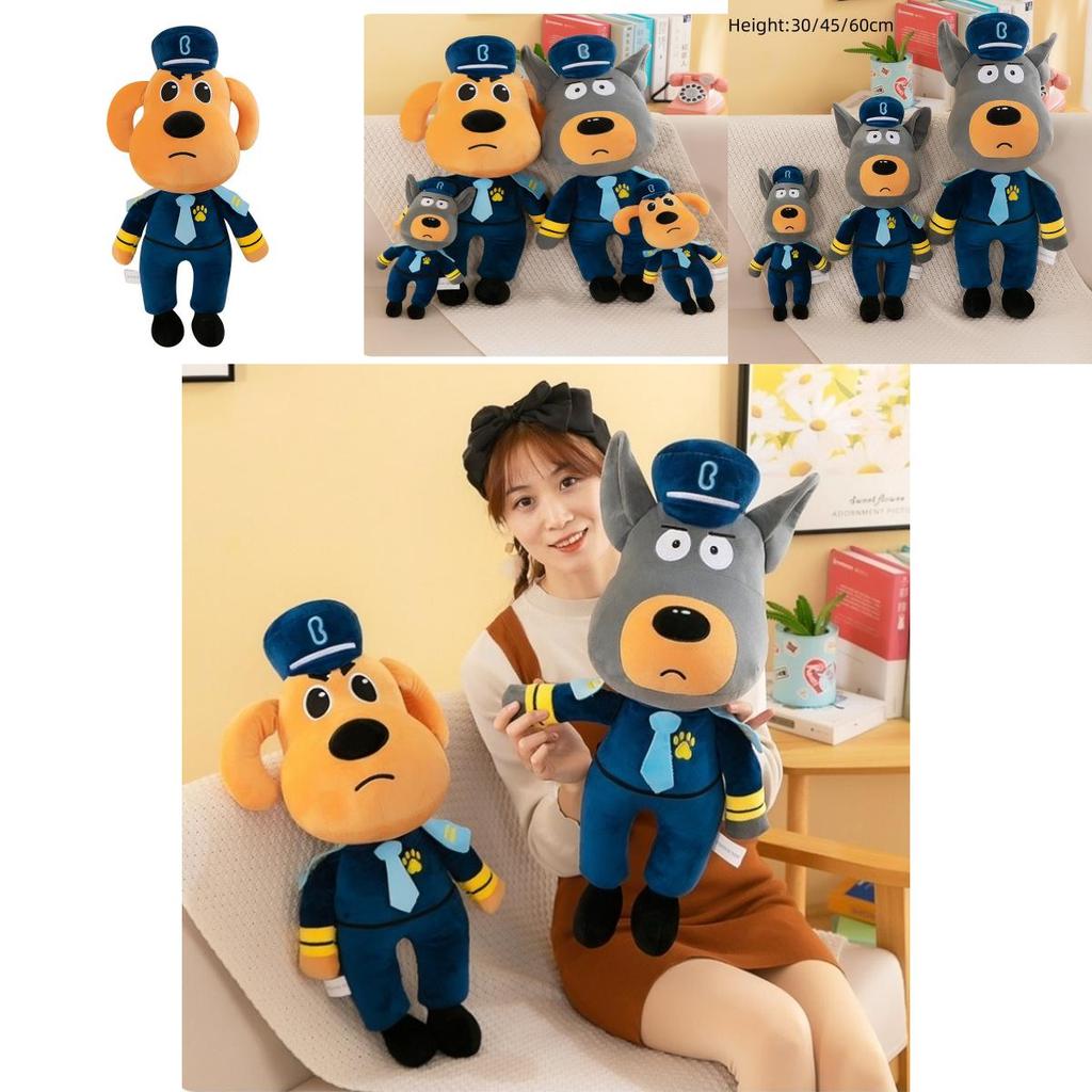 Sheriff Labrador Plush Toy Soft And Cuddly Stuffed Animal Yellow/grey 30cm 45cm 60cm