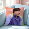 Football Star Julian Alvarez Pillow Case Square DoubleSided Sofa Cushion Cover Bedroom Bedside Pillow