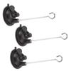 3 Pcs Bird Feeder Wall Hanger Window Suction Cup with Hanger Hook for Wind Chimes Plant