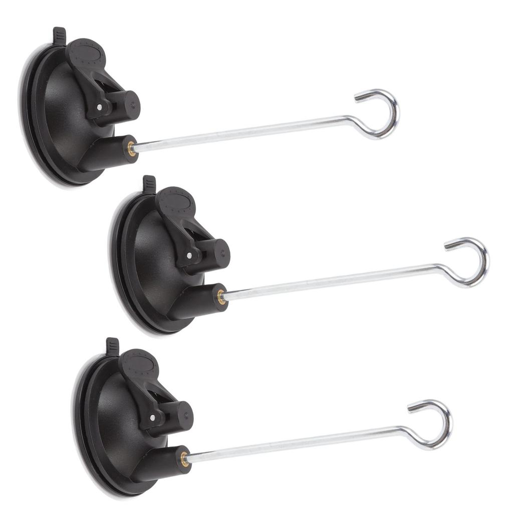 3 Pcs Bird Feeder Wall Hanger Window Suction Cup with Hanger Hook for Wind Chimes Plant