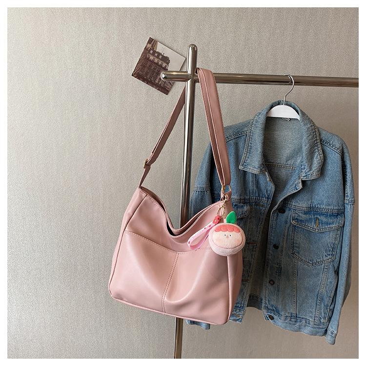 Premium sense large capacity tote bag fashion shoulder bag popular simple messenger bag women's 2024 commuter women's bag