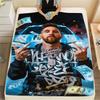 1PC Leo Messi Patterned Flannel Blanket Suitable For All Seasons for Home Decor Warmth and Comfort Gifts Holiday Present