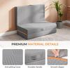 Tri-Fold Memory Foam Mattress 15cm with Collapsible and Washable Cover, Foldable Mattress, Travel and Guest Mat