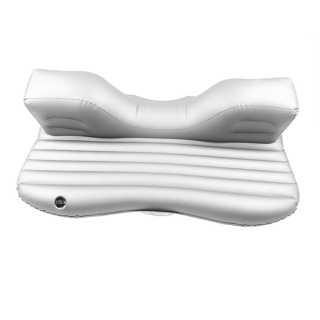 Auto Aufblasbares Bett Rücksitzmatratze Luftbett für Ruhe Schlaf Reise Camping(Silber grau)