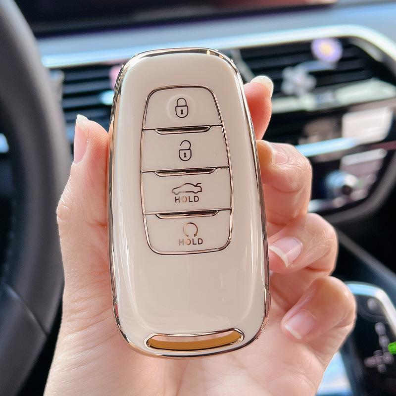 Protective Key Case for FAW Hongqi H5/H9/E-HS9/EQM5 Models - Unisex