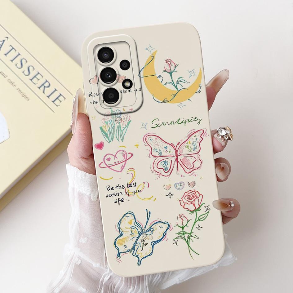 For Samsung Galaxy A52 Case SM-A525F Cover Cute Panda Rabbit Soft Liquid Silicone Phone Case For Samsung A52s A72 5G A725F Funda