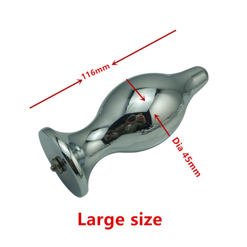 Neues großes Elektroschock-Lust-Pod-Sonde, medizinische Therapie, Metall-Anal-Butt-Plug, Dildo, Vagina, BDSM, Elektro-Sex-Stimulator-Spielzeug