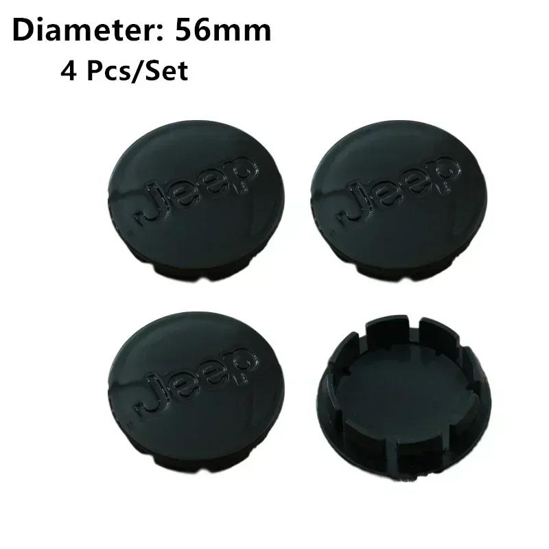 CLW1 56/64mm Car Wheel Center Hubcaps Cover Badge Accessories for Jeep Patriot Tj Compass Liberty Renegade Grand Cherokee Commander