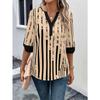 Women's Summer T-shirt Double Patchwork Color Clash Positioning Flower Shirt Short Sleeve Top