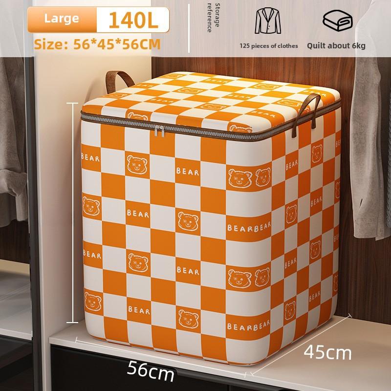 Large Quilt Storage Bags, Thickened Clothes Storage Bags with Zipper, Foldable Storage Containers for Moving, Bedding, Comforters, Blankets