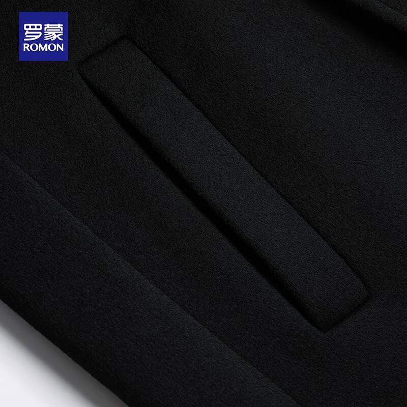 Luomeng Men's Slim Fit Long Wool Blend Overcoat