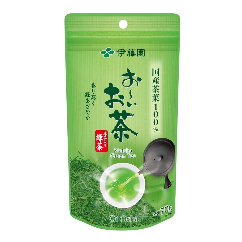 Itoen Oi Ocha Matcha Green Tea 70g Made 100 Domestic Leaves Stand-Up Bag Zipper