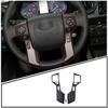 Matte Black Steering Wheel Button Cover Trim for Toyota Tacoma 2016-