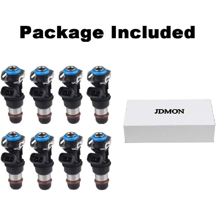 JDMON Fuel Injectors Compatible with Chevy Silverado 1500 2500 3500 Tahoe Express GMC Sierra 1500 2500 3500 Yukon Savana 4.8L 5.3L 6.0L 2001-2006