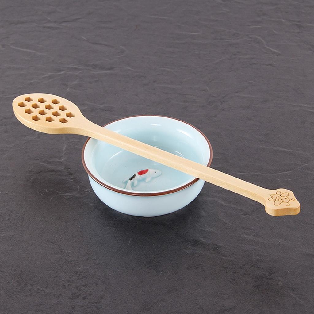 Baking Kitchen Drizzler Handmade Saver Long Handle Spoon Honey Dipper Stirrer Mixing Stick