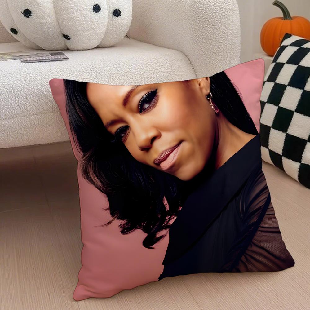 

RRegina King Cushion Cover Throw Pillow Cover Hidden Button Durable Polyester Chair Cushion 30X30cm
