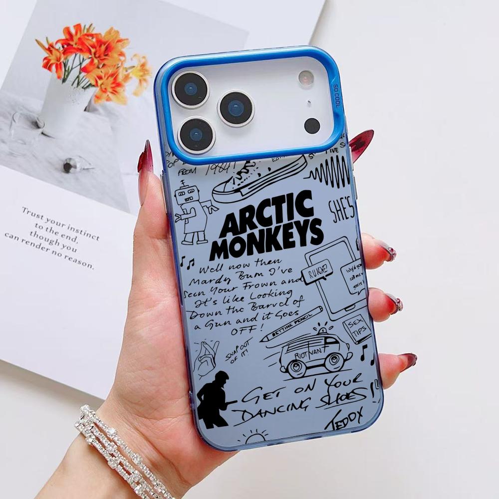 Band A-Arctic M-Monkeys Phone Case For iPhone 17 16 15 14 13 12 11 Pro Max Air Matte Laser Aurora Shockproof Funda