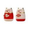Cartoon Cute Lucky Cat Automatic Toothpick Holder & Dispenser - Chinese Style Storage Box