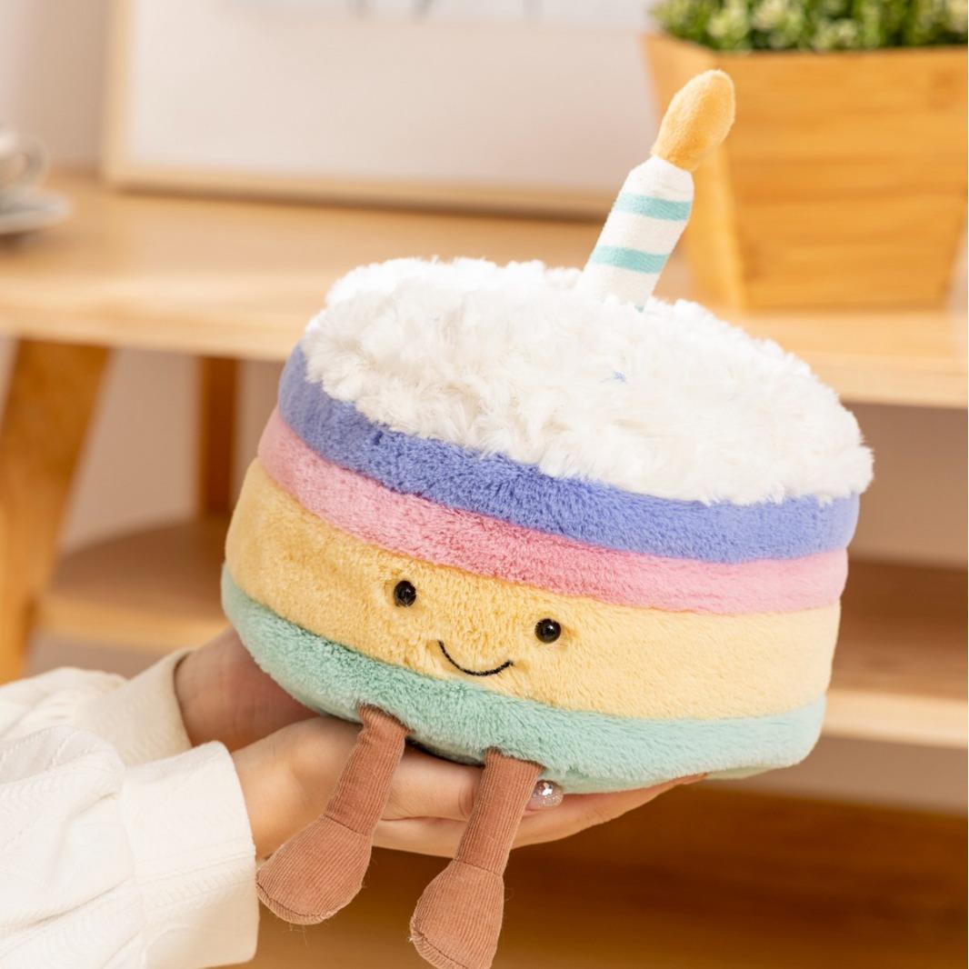 

Новая Мода Милая Имитация Радужного Торта Кукла Модная Плюшевая Игрушка 26cm