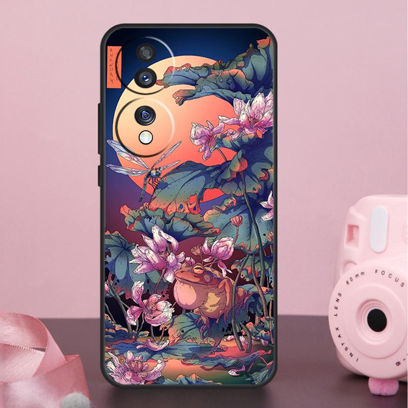 Japanese Style Art Japan Case For Honor 200 400 Pro 50 70 90 X9a X9b X9c X9d X8b X8c Win Magic 7 Lite 5 6 8 Pro Cover