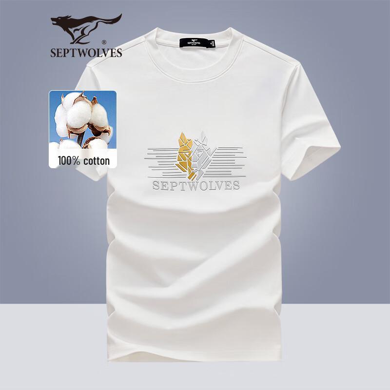 Septwolves Men s Wolf Head Graphic Short-Sleeve T-Shirt XXL