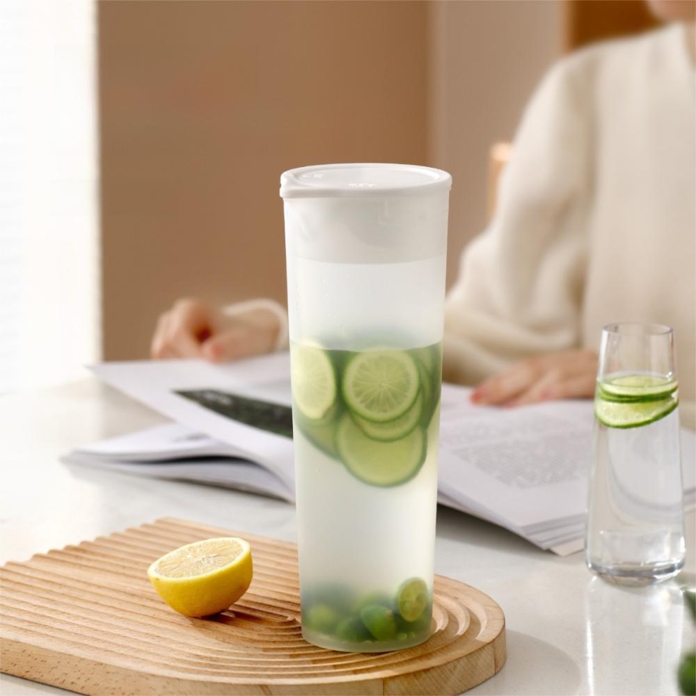 Simple Large Capacity Drinks Pitcher U-Shaped with Lid Shatterproof Cold Brew Bottle Water Containers Summer