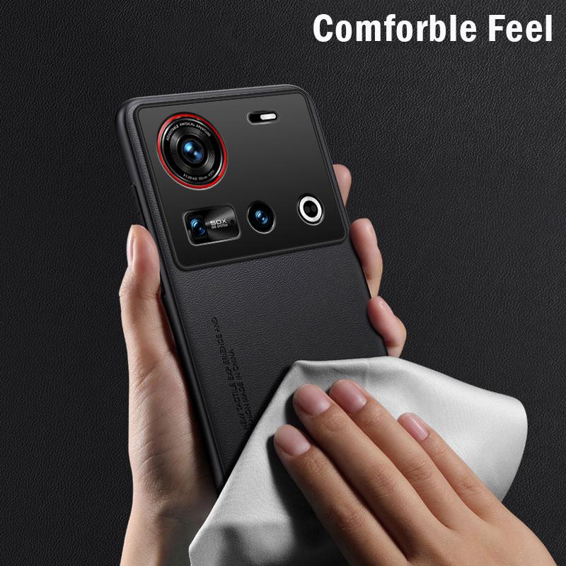 For Nubia Z70 Ultra Case Luxury PU-Leather Protection Back Cover for Nubia Z70 Ultra Shockproof Capa Funda
