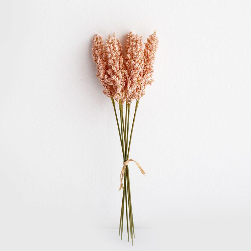 High Realistic 6pcs Artificial Flower Vanilla Spike For Home Wedding Decor