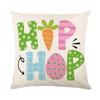 Cartoon Black and White Check Rabbit Print Pillow Cover Home Living Room Cushion Cover Pillow Cover