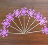 Snowflake Christmas Cake Toppers - Cupcake Decoration Picks and Dessert Table Accessories