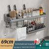 Punch-Free Wall-Mounted Kitchen Storage Rack