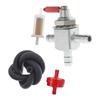 For Dual Tank Systems As Shown 2-Way Fuel Valve Inline Filter Set Metal Construction On-Off-On Switch 14 Inch Barb
