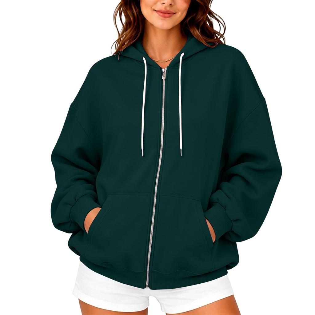 Women's Fall Casual Cozy Cardigan - Flattering Relaxed Fit Long Sleeve Knit Top for Everyday Wear