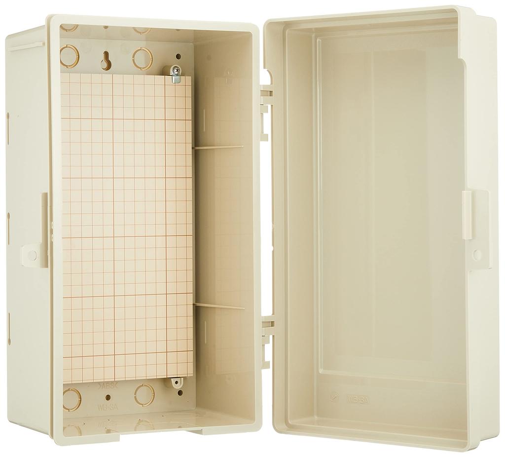 Mirai Industry (MIRAI) Wall Box, Plastic Weatherproof Switch Box, Roofless (Vertical Type), WB-3AOJ