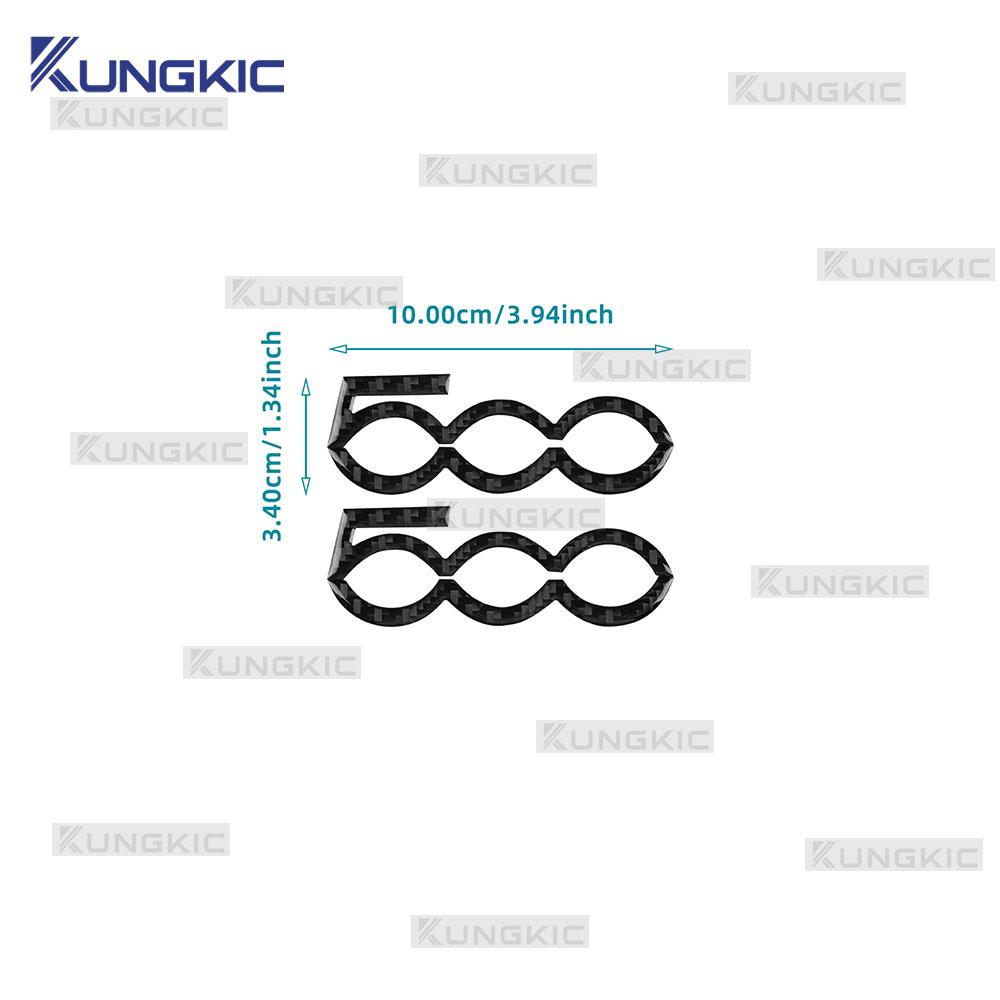 For Abarth 595 695 595C 695C 2012-2024 /For Fiat 500 500C 2008-2024 Real Soft Carbon Fiber Sticker Car Door Decor Interior Trim