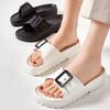 Mode Litfun Damenmode Plateau-Slipper Sommer Neu Outdoor Rutschfest Strandsandalen Mit Verstellbarer Schnalle Dicke Sohle Hausschuhe