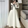 ZANZEA Women Thin Outwear and Sleeveless Dress Fashion Two Piece Suit Sets