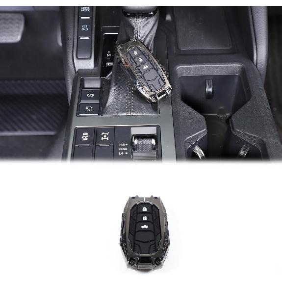 

Чехол для брелока, совместимый с Toyota Land Cruiser 250 Prado J250 LC250 2024 2025, Аксессуары, Защитный чехол-футляр для брелока из цинкового сплава (черный) чёрный