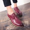 Four Seasons Men's Shoes Men's British Leather Shoes Men's Korean Version Pointed Business Dress British Business Casual Leather Shoes Men's
