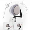 Ergonomic Neck Cushion For Office Chairs Removable Headrest Attachment With Memory Foam Cores Adjustable Height Angled